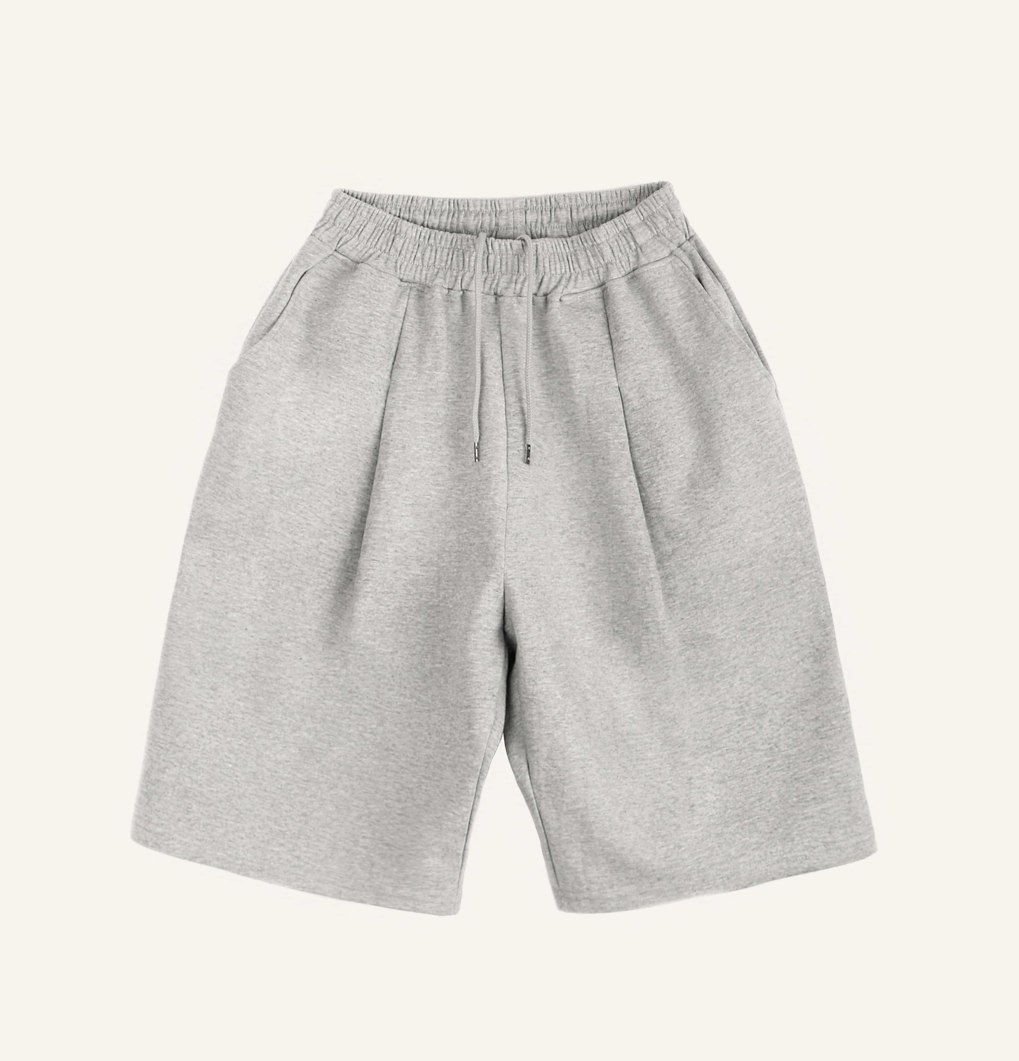 One tuck Wide fit shorts grey