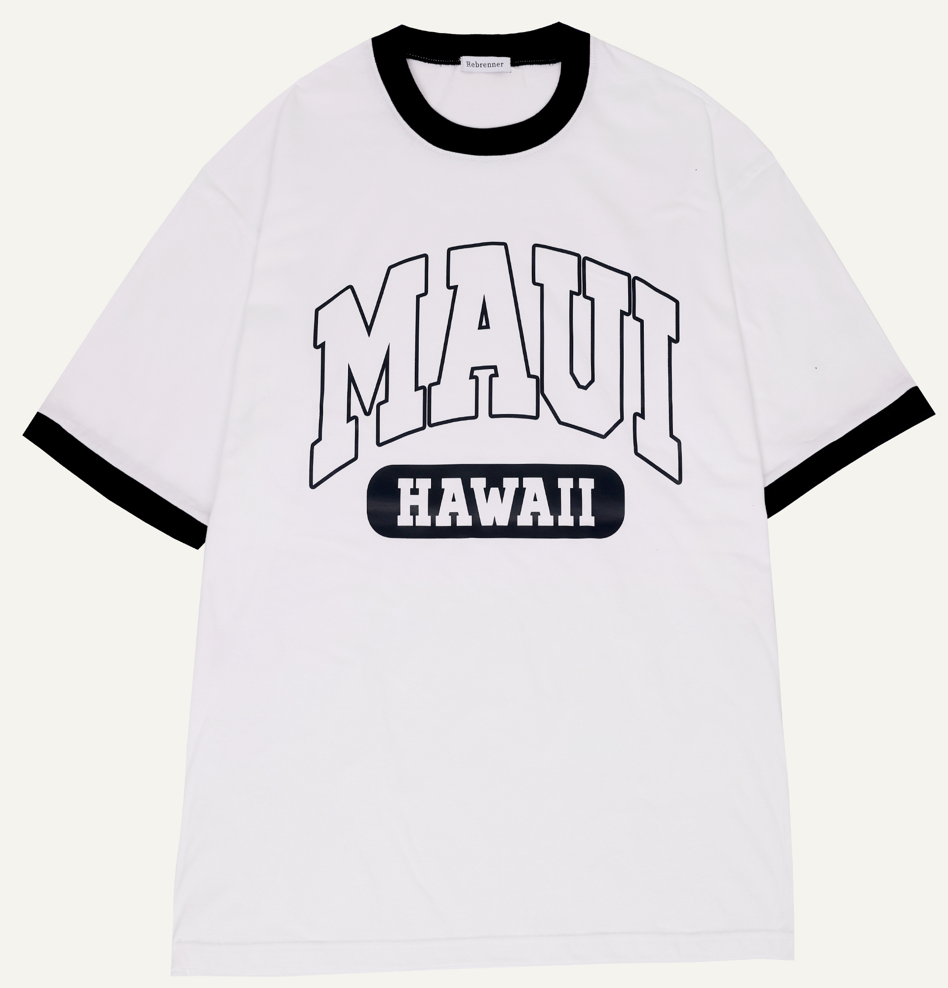 Over size hawaii short sleeve tee navy