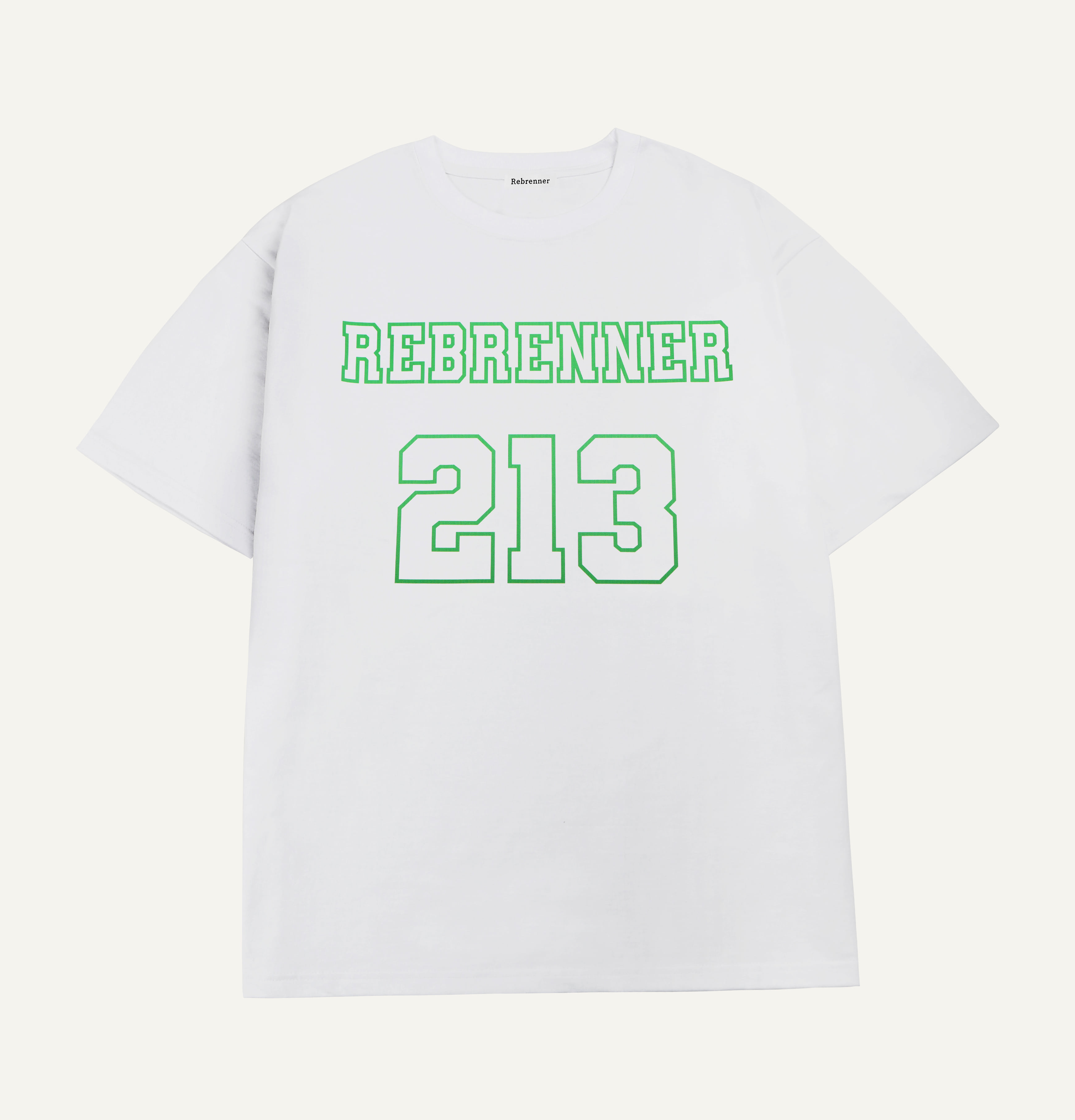 Over fit 213 tee white